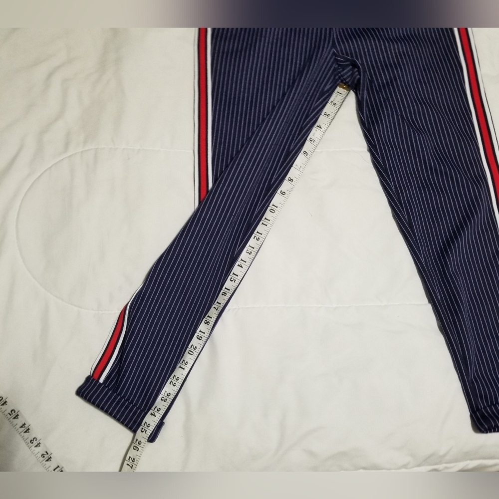 Ardene Navy Blue Pin Striped Pants Size Small - Picture 5 of 16